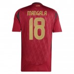 Günstige Fußballtrikots Belgien Mangala 18 Heimtrikot EURO 2024 Kurzarm